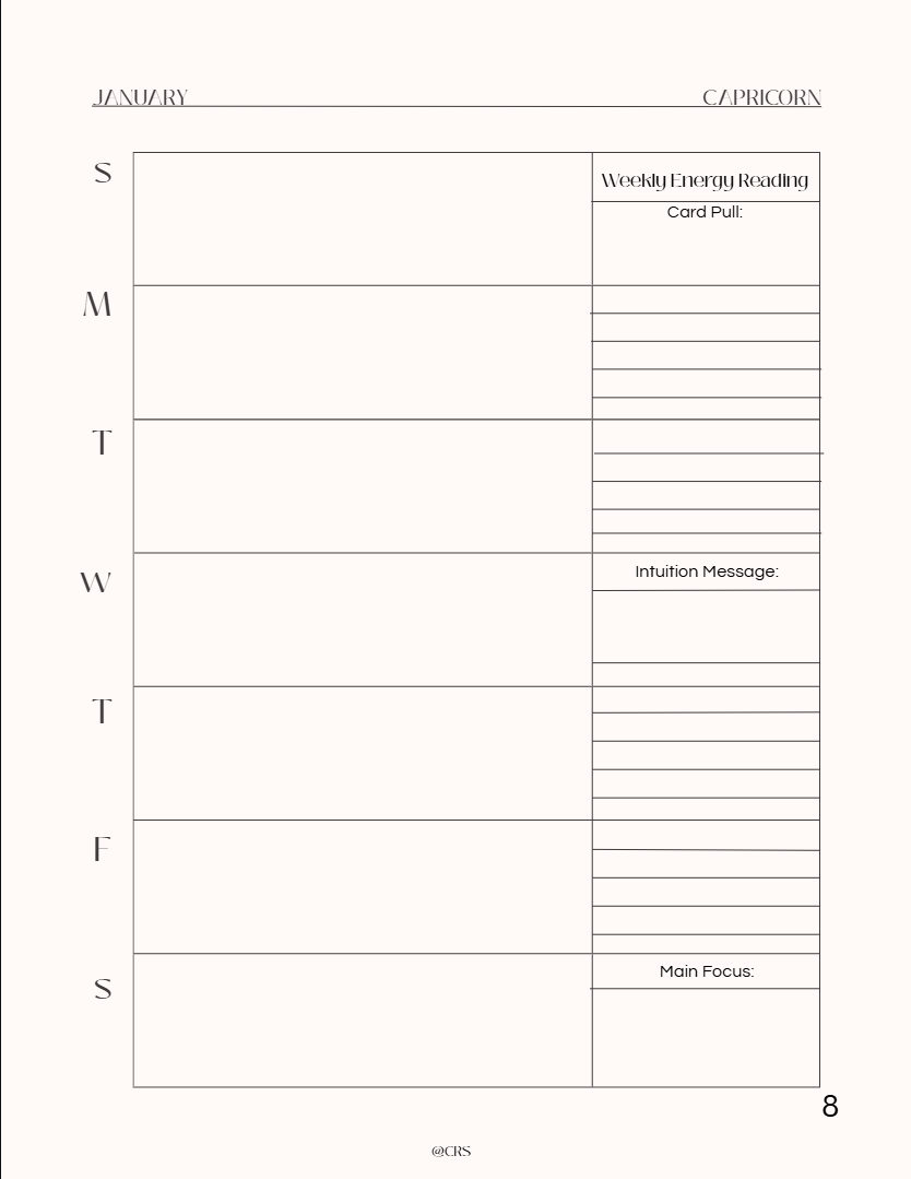 Witchy Ethereal Zodiac Planner