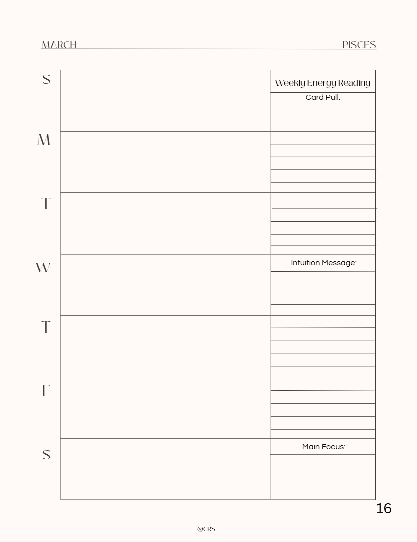 Witchy Ethereal Zodiac Planner