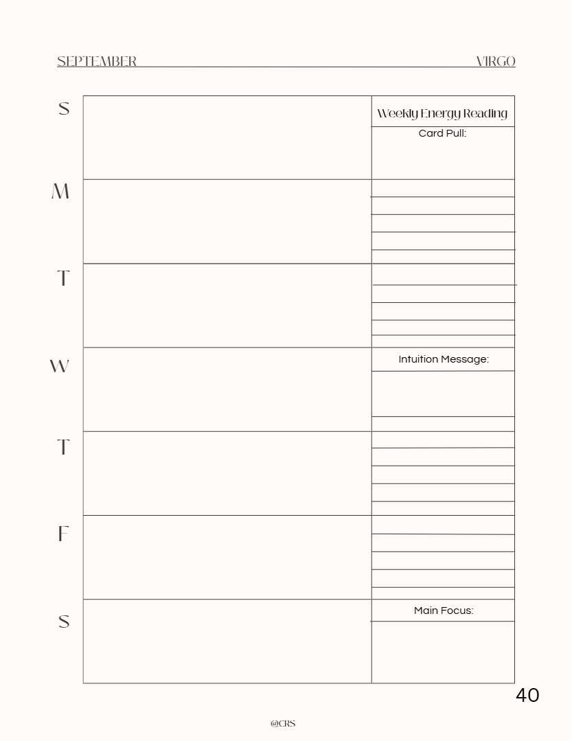 Witchy Ethereal Zodiac Planner