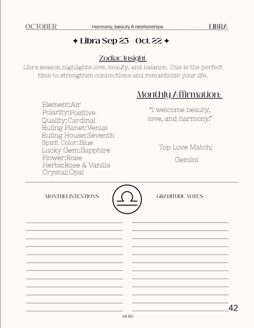 Witchy Ethereal Zodiac Planner
